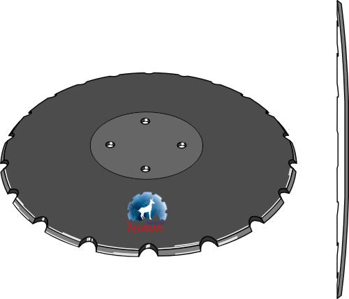 Notched disc Ø414x5