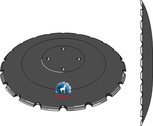 Notched disc Ø510x5