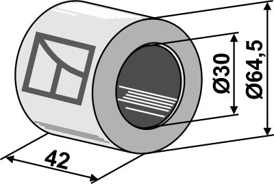 Hardwood bearing - Ø30mm