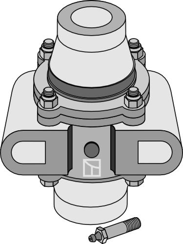 Bearing compl. for 26x26 square shaft