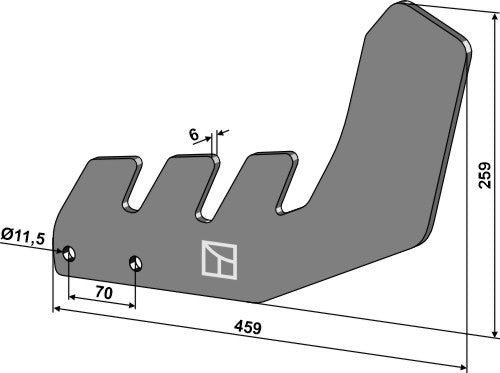 Levelling foot 460mm