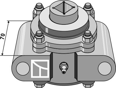 Bearing housing compl. without inwards