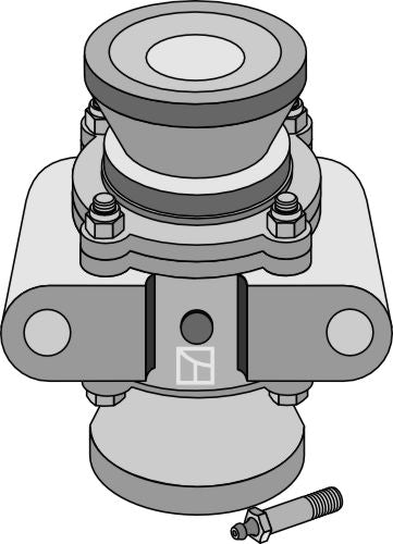 Bearing compl. for 30x30 square shaft