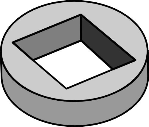 Welding ring for 28x28 and 30x30 square shaft