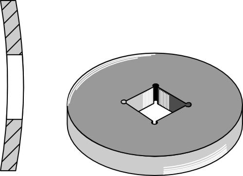 Welding ring for 36x36 and 40x40 square shaft