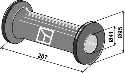 Transition piece for 28x28 square shaft