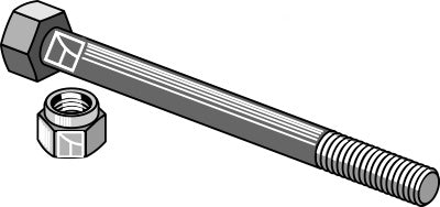 M10x130 bolt with nut