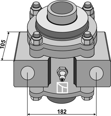 Bearing housing compl. without inward