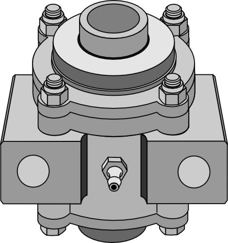 Bearing housing compl. without inward