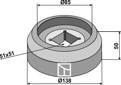 Flange intern Ø138