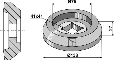Flange intern Ø138
