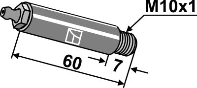 Lubricating nipple - long
