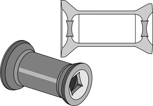 Transition piece for 50x50 square shaft