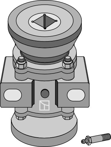 Bearing compl. for 40x40 square shaft