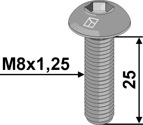 Hexagon socket bolt - M8x1,25 - 10.9
