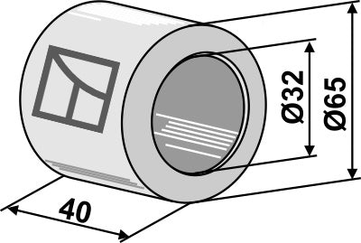 Plastic bearing - Ø65
