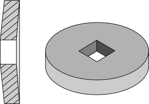 Inward and outer flange Ø150