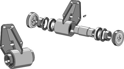 Bearing compl. for 30x30 square shaft without flange