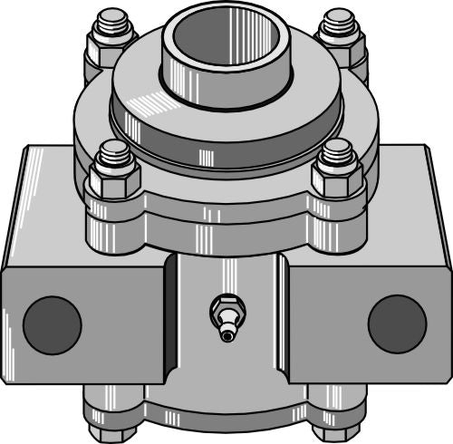 Bearing housing compl. without inward