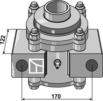 Bearing housing compl. without inward