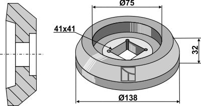 Flange intern Ø138