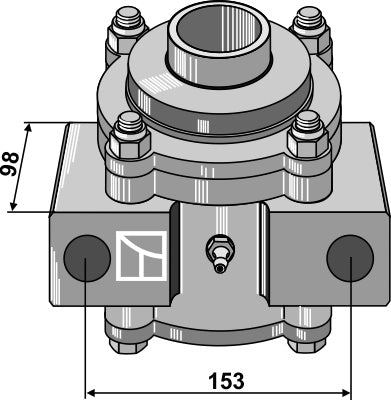 Bearing housing compl. without inwards