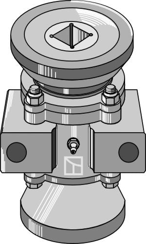 Bearing compl. for 40x40 square shaft