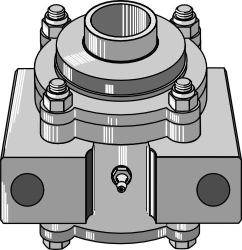 Bearing housing compl. without inwards