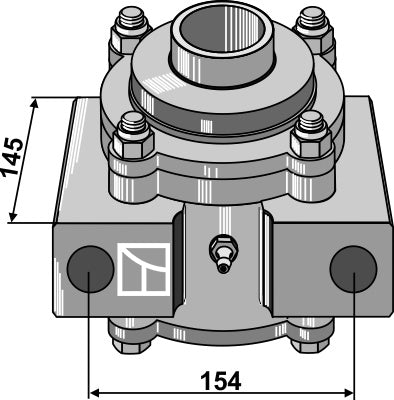 Bearing housing compl. without inwards