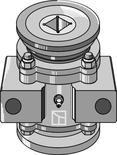 Bearing compl. for 40x40 square shaft