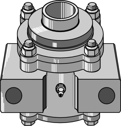Bearing housing compl. without inwards