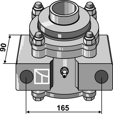 Bearing housing compl. without inwards