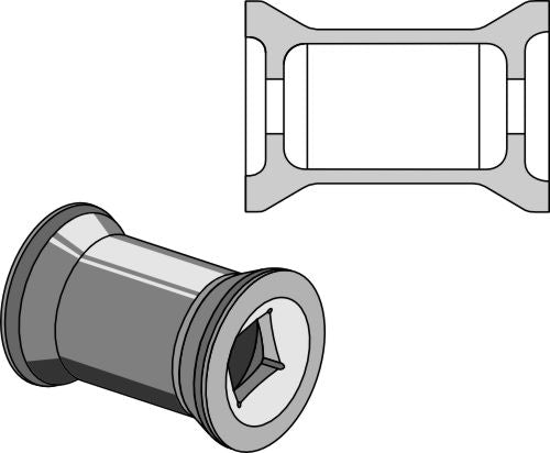 Transition piece for 30x30 square shaft
