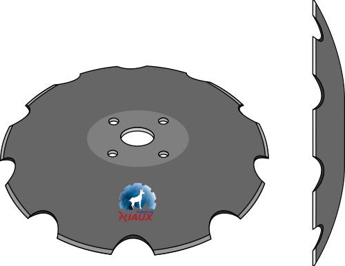 Notched disc Ø510x5