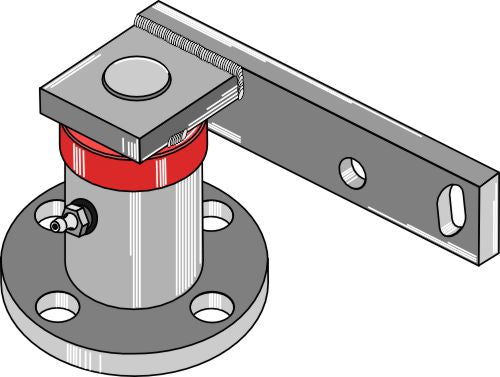 Disc-hub with shank - left model