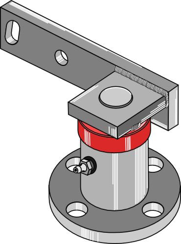 Disc-hub with shank - right model