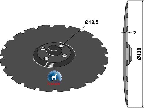 Seed drill disc Ø430х5