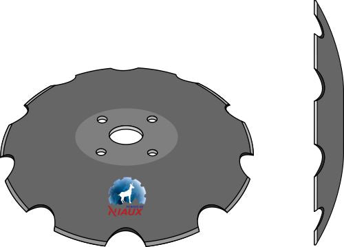 Notched disc  - Ø410x5
