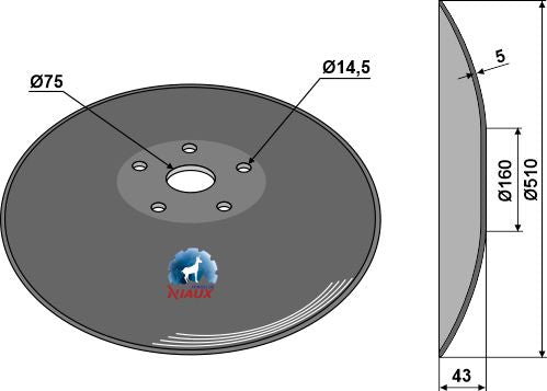 Plain disc - Ø510x5