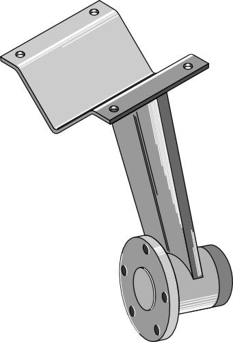 Front disc support reinforced