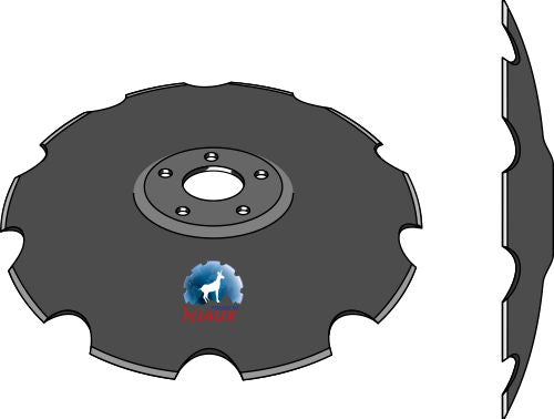 Notched disc - Ø510x6