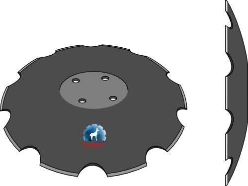Notched disc - Ø610x5