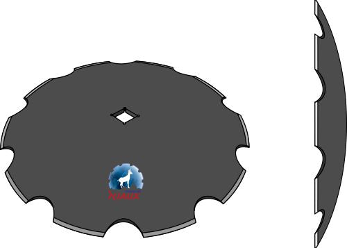 Notched disc Ø510x6