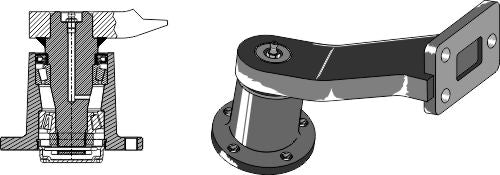 Bearing with shank - left model