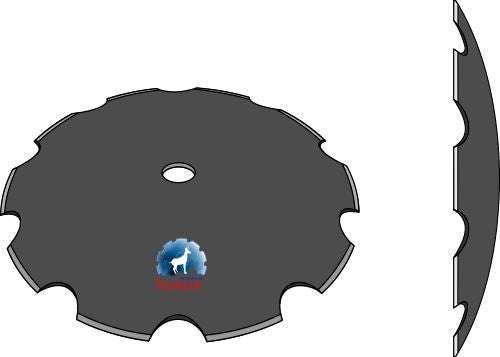 Notched disc Ø510x4