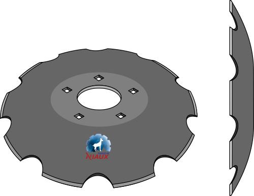 Notched disc - Ø568x6 m.