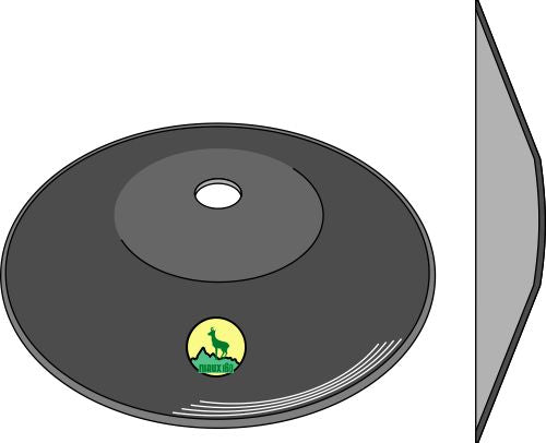 Plain disc Ø610x5 - Truncated