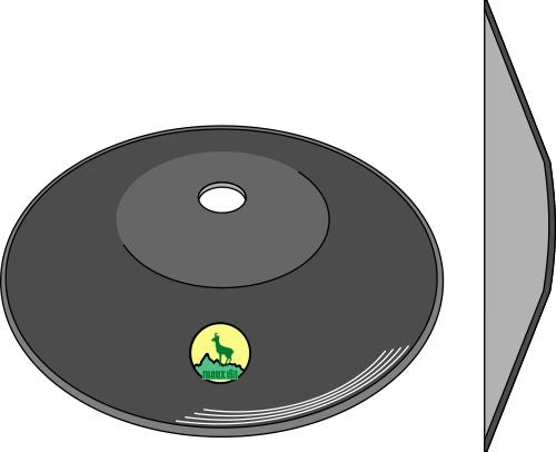 Plain disc Ø610x6 - Truncated