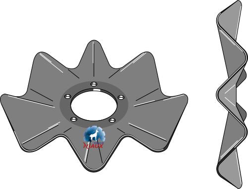 Wavy disc Ø550x5