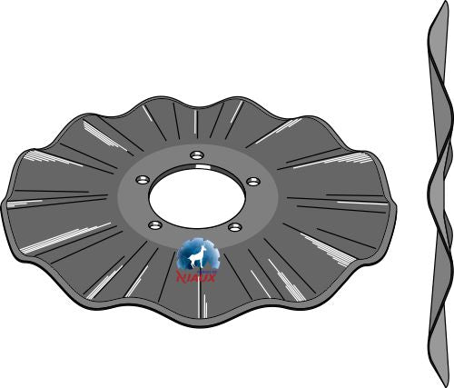 Wavy disc Ø570x5